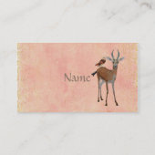 GAZELLE EN OWL BLUSH Visitekaartje (Achterkant)