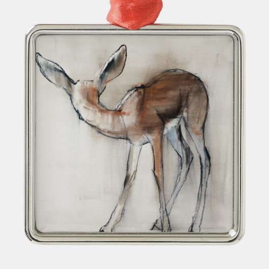 Gazelle Fawn Metalen Ornament (Voorkant)