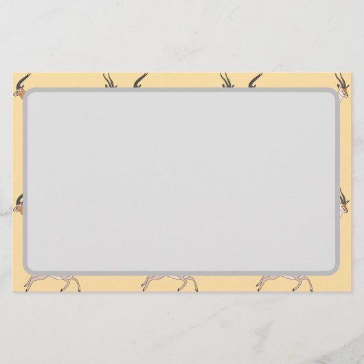 Gazelles Briefpapier (Voorkant)
