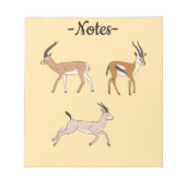 Gazelles Notitieblok (Voorkant)