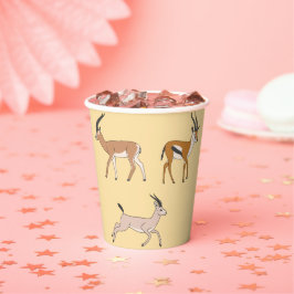 Gazelles Papieren Bekers