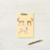 Gazelles Post-it® Notes (Op bureau)