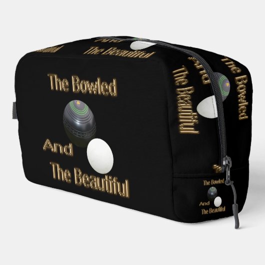 Gazon bowling gebowld en mooi grappig, toilettasje (Rechterhoek)