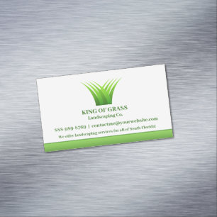 gazon care gras Logo Magnetisch Visitekaartje
