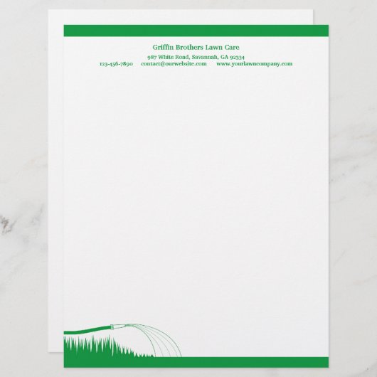 gazon care landschapsarchitectuur briefhoofd (Voorkant / Achterkant)