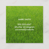 gazon | Gestileerde Tree Logo Vierkante Visitekaartje (Achterkant)