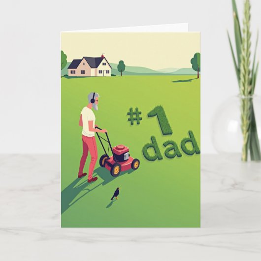 Gazon Kunst Vaderdag Kaart (Voorkant)
