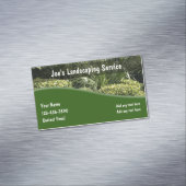 Gazonlandschap Moderne Visitekaartjes magneten (Voorbeeld)