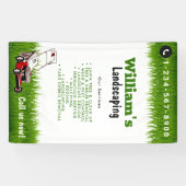 Gazonmaaien Snijservices, Gazonverzorging  Spandoek (Horizontaal)