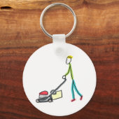 Gazonmaaier Stickman Sleutelhanger (Achterkant)