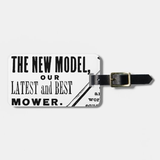  gazonmoweradvertentie bagagelabel (Voorkant horizontaal)