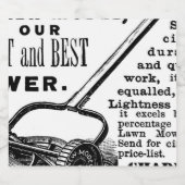 gazonmoweradvertentie bier etiket (Enkel label)