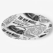  gazonmoweradvertentie papieren bordje (Gekanteld)