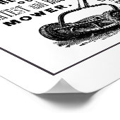  gazonmoweradvertentie poster (Hoek)