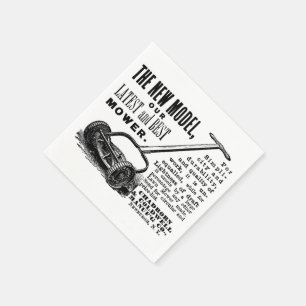  gazonmoweradvertentie servetten