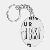  gazonmoweradvertentie sleutelhanger (Voorkant Links)