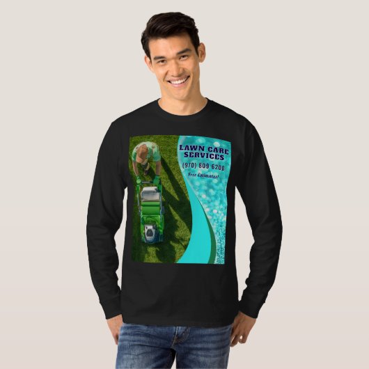 Gazononderhoud Landscaping Maaigras T-shirt (Voorkant volledig)