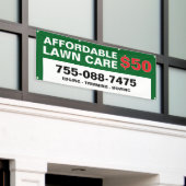 Gazonverzorging aangepaste banner (Buitenkant Gebouw)