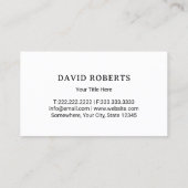 Gazonverzorging & Landscaping Minimal Gold Mower L Visitekaartje (Achterkant)