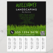Gazonverzorging Landscaping Mowing Tear Off Strips Flyer (Voorkant)