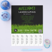 Gazonverzorging Landscaping Mowing Tear Off Strips Flyer (Enkel)