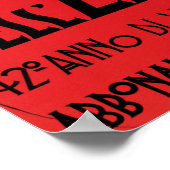 GAZZETTA DELL EMILIA Bologna van Marcelo Dudovitsj Poster (Hoek)