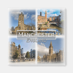 GB0140 Europa, Engeland, Manchester, Koelkast Magneet
