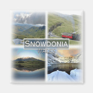 GB0146 Europa, Wales, Snowdonia, Koelkast Magneet