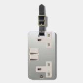 GB AC BS 1363 Plug Socket [Britse standaard] Bagagelabel (Voorkant verticaal)