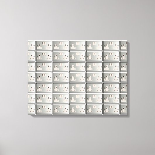 GB AC BS 1363 Plug Socket [Britse standaard] Canvas Afdruk (Voorkant)