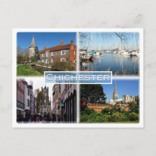 GB Chichester - Bosham Church en Brook House - Briefkaart