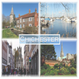 GB Chichester - Bosham Church en Brook House - Sticker