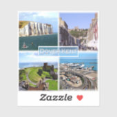 GB Dover Kent - Dover Castle - White Cliff - Castl Sticker (Vel)