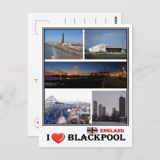 GB Engeland - Blackpool - Briefkaart (Voorkant / Achterkant)