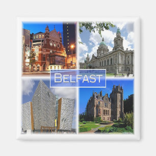 GB Irlande du Nord - BELFAST - Frigo Magnet
