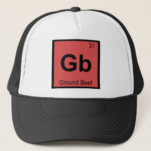 Gb - Scheikunde Periodiek Systeem Symbool Rundvlee Trucker Pet