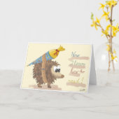 GB School enrollment card, lovingly hand-drawn boy Kaart (Gele Bloem)