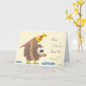 GB School enrollment card, lovingly hand-drawn gir Kaart (Gele Bloem)