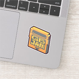 GBJam vinyl sticker - retro sticker voor gamedevs