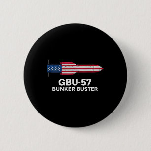 Gbu-57 Bunker Buster Amerikaanse Vlag 4 Juli Tan Ronde Button 5,7 Cm