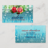GC Adore in Rozen  Turquoise Blue Visitekaartje (Voorkant / Achterkant)