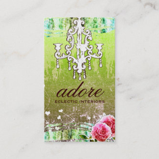 GC Adore  Limoen Gold Metallic Visitekaartje