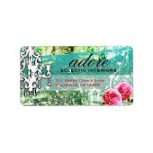 GC Adore  Turquoise Etiket (Voorkant)