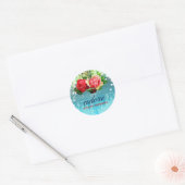 GC Adore Turquoise Ronde Sticker (Envelop)