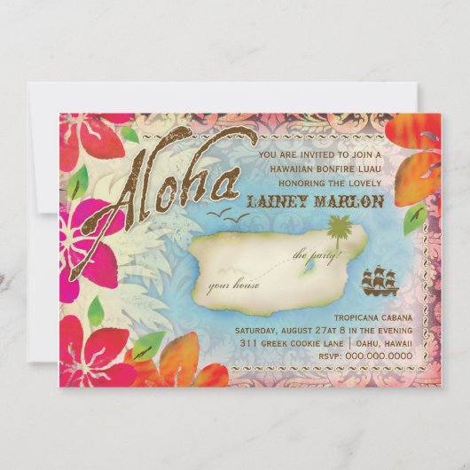GC Aloha Luau Island 2 Kaart (Voorkant)