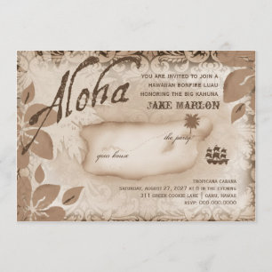 Gc   Aloha Luau Island Brown Kaart