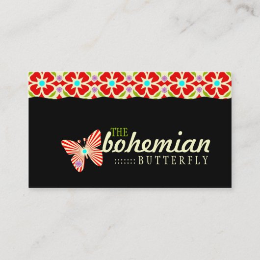 GC Bohemian Butterfly Visitekaartje (Voorkant)