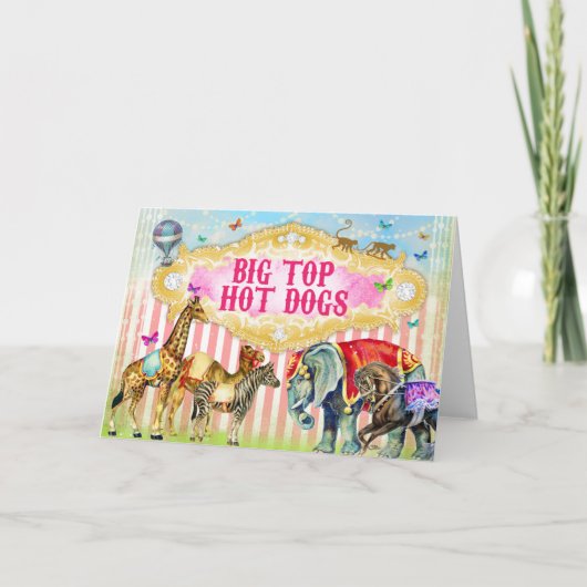 GC DE KAART VAN HET VOEDSEL VAN DE HOTDOG (Voorkant)