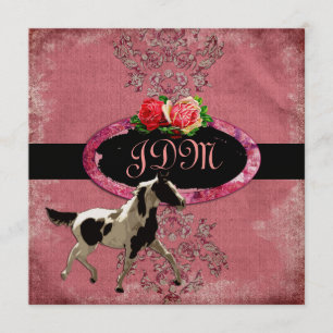 GC Eclectisch Damask Horse Fade Red Kaart