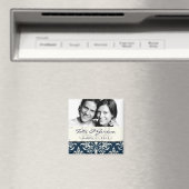 GC | Erika  Damask Save the Date Navy Magneet (Insitu (Vaatwasser))